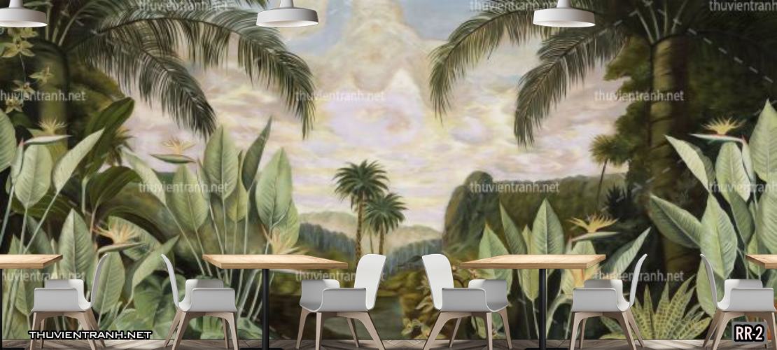 Tranh dán tường rừng xanh nhiệt đới Tropical RR-2 - Kết quả tìm kiếm tranh tường